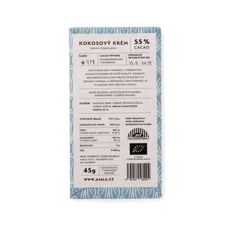 Čokolada Ajala Coco krema 55%