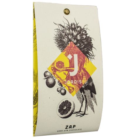 Ciocolată Jordis 67% ghimbir și portocale 50g