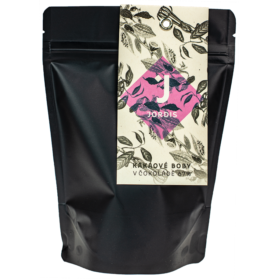 Čokolada Jordis Kakavova zrna v čokoladi 130g