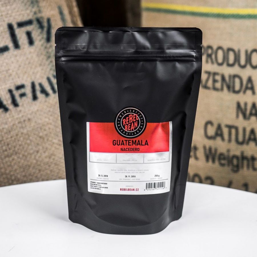 Káva Rebelbean Guatemala Nacedero 250g, zrnková