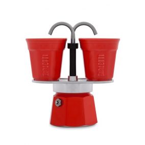Bialetti Mini Express poklon set 2 šalice crvene boje