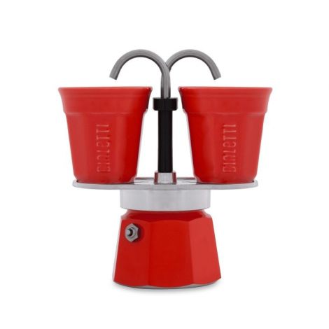 Darilni set Bialetti Mini Express 2 skodelici rdeča