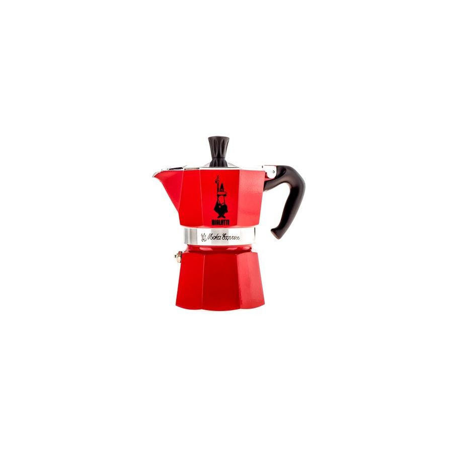 Bialetti Moka Express 3 moka pot czerwony