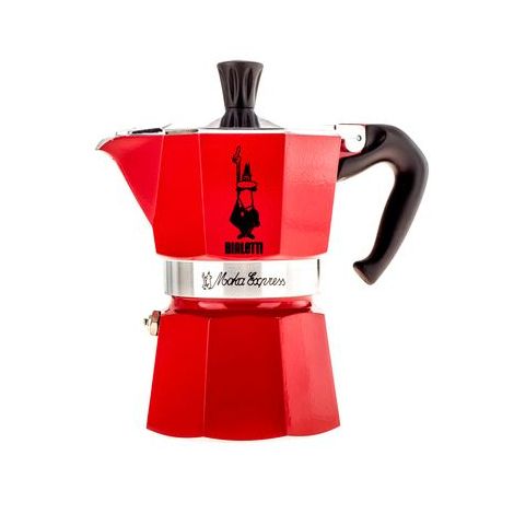 Bialetti Moka Express 3 moka kuhalo crveno