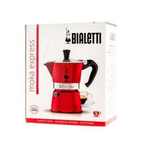 Bialetti Moka Express 3 moka kuhalo crveno 2