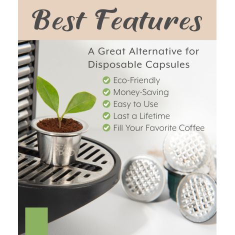 Kapsula Sealpod - plniteľná, nerezová oceľ