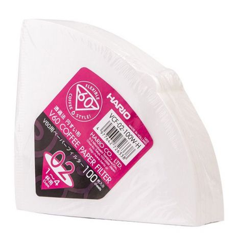 Papírové filtry Hario V60-02 100 ks, bílé