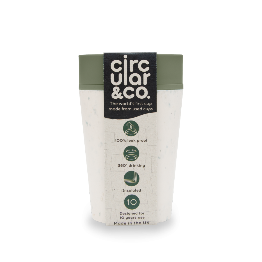 Kelímek Circular Cup (rCup) Cream and Green 227ml