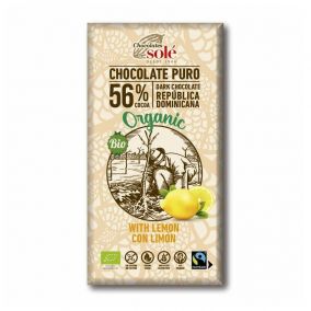 Chocolates Solé - 56% bio csokoládé citrommal
