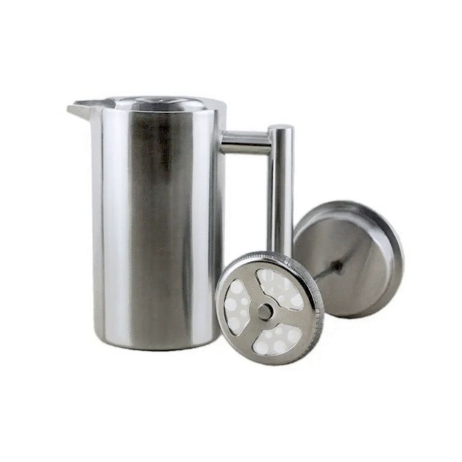 Frenchpress iz nerjavečega jekla 600ml Kaffia - srebrn