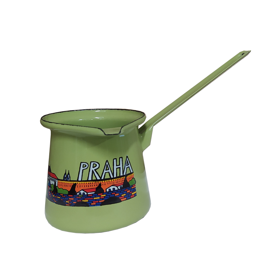 Zománcozott kancsó motívummal 320ml - indukció