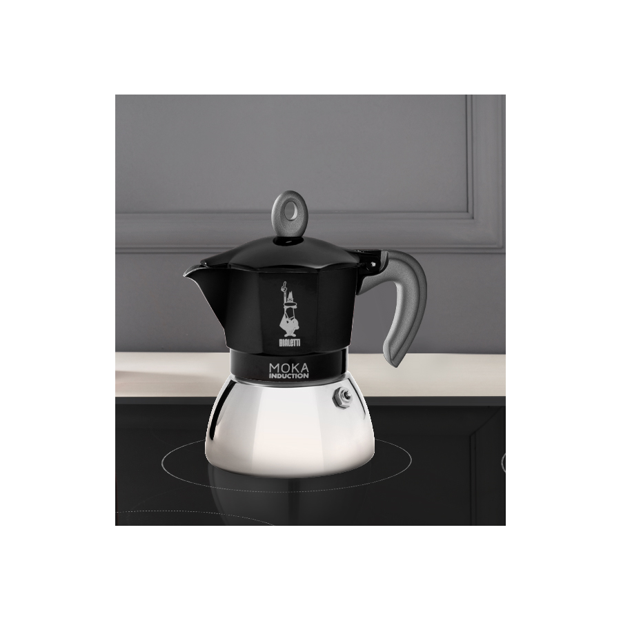 Bialetti Moka Induction 4 šalice crna NOVO