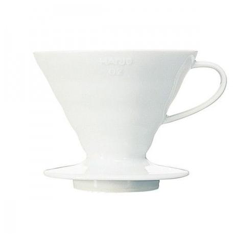 Hario dripper V60-02 keramický - biely (VDC-02W)