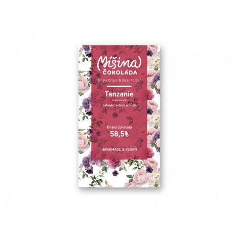 Čokolada Mešana čokolada, Tanzanija Jagode, kokos, vrtnica 58,5%