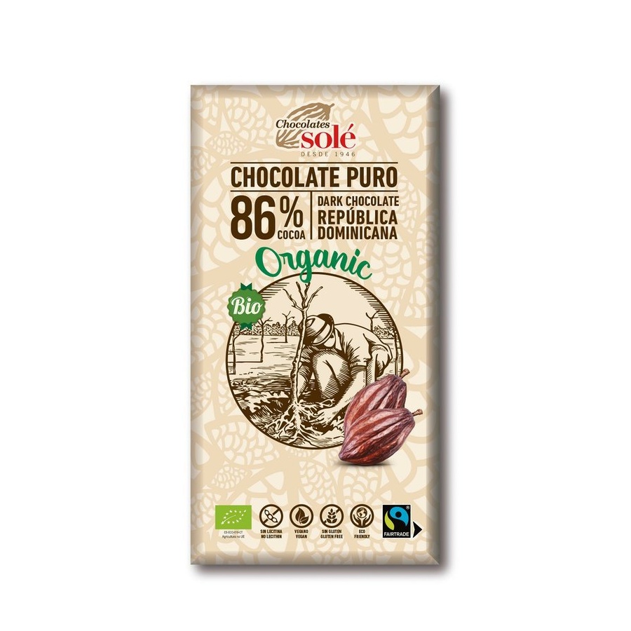 Ciocolată Solé - 86 bio ciocolată