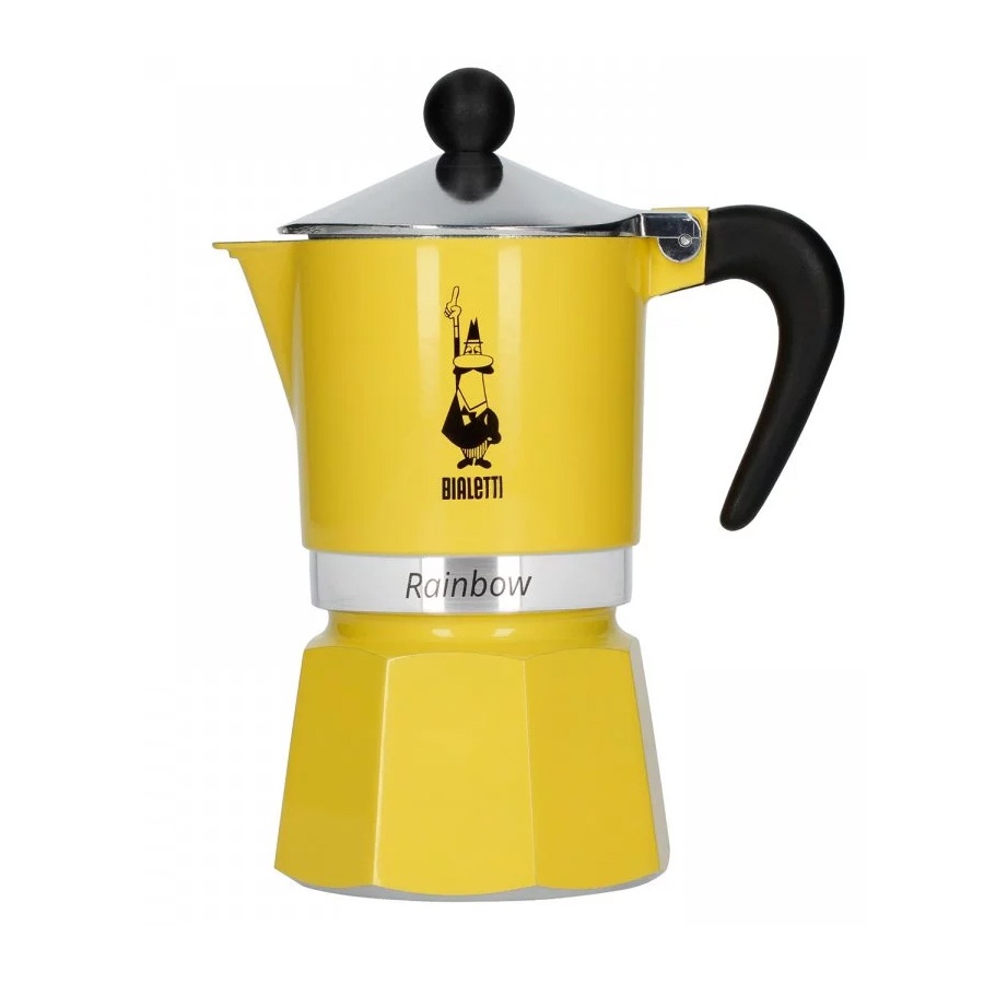 Bialetti Rainbow 3 žltá moka kanvica