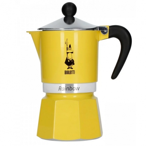Bialetti Rainbow 3 žltá moka kanvica