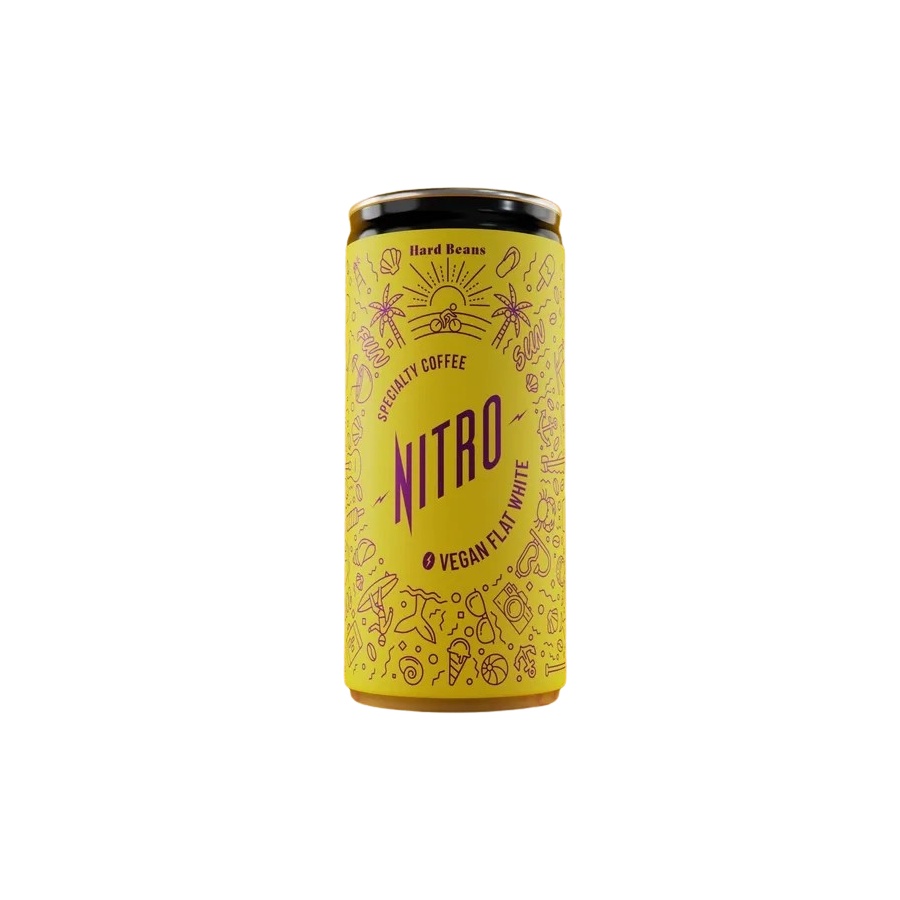 Hard Beans  NITRO - VEGAN FLAT WHITE 200 ml