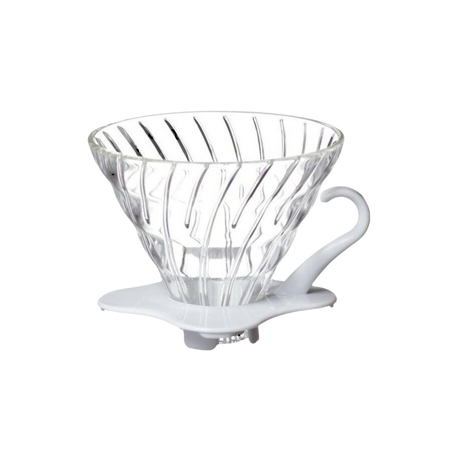 Hario üveg csepegtető V60-01- fehér (VDGR-01-W)