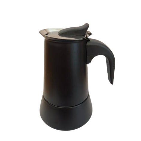 Kaffia Fekete 4 csésze Moka Pot - Fekete