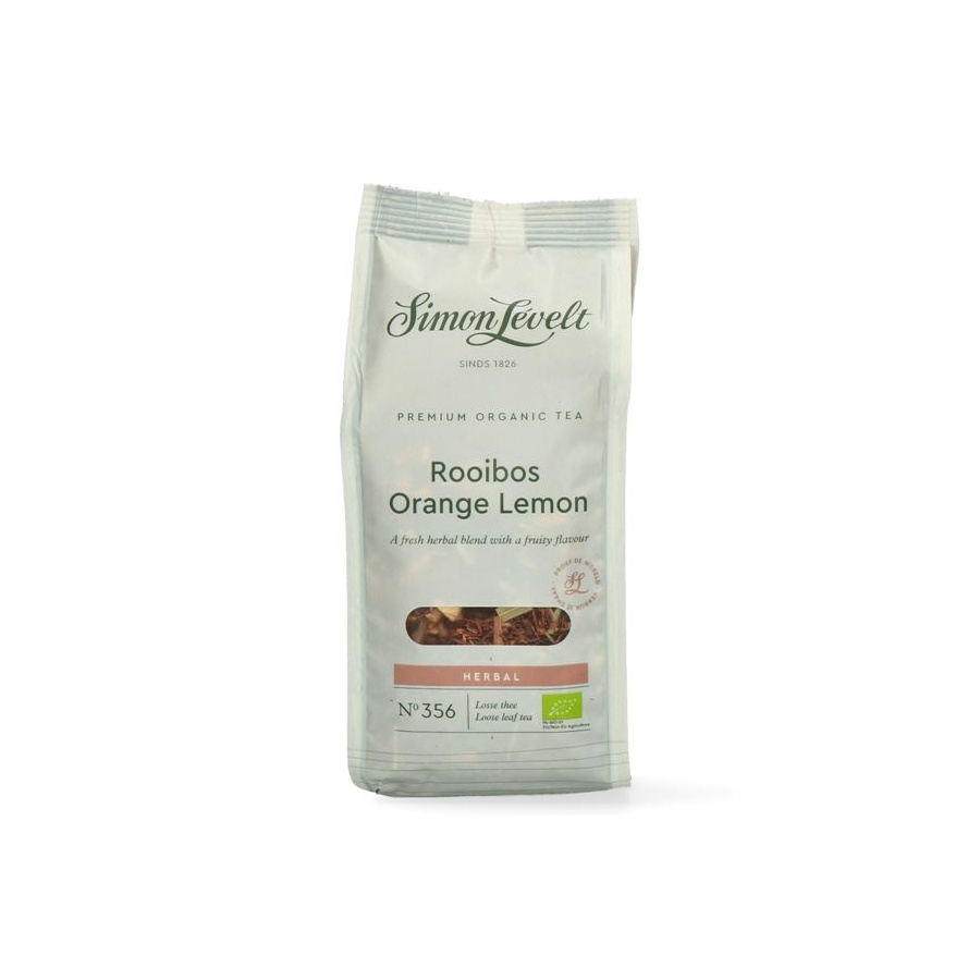 Ohlapen čaj Rooibos s pomarančo in limono Simon Lévelt 110g