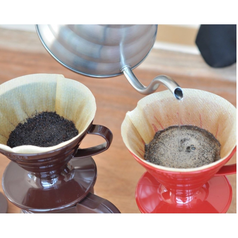 Pour over sada Hario V60 hnědý (VCSD-02CBR)