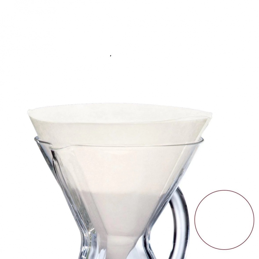 Chemex paper filters 6-10 cups - white Unfolded
