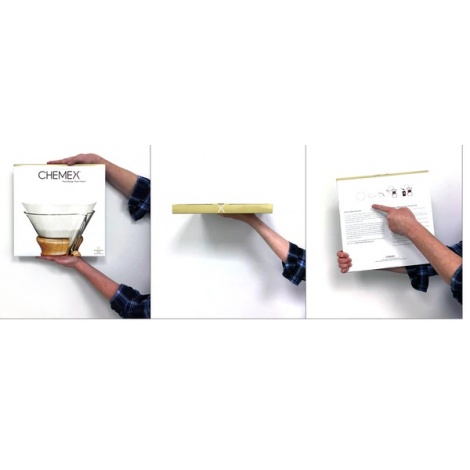 Chemex paper filters 6-10 cups - white Unfolded