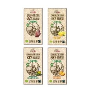 Set cadou de ciocolată organică 4pcs