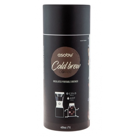 Asobu Cold Brewer - kávovar na ledovou i horkou kávu - stříbrný