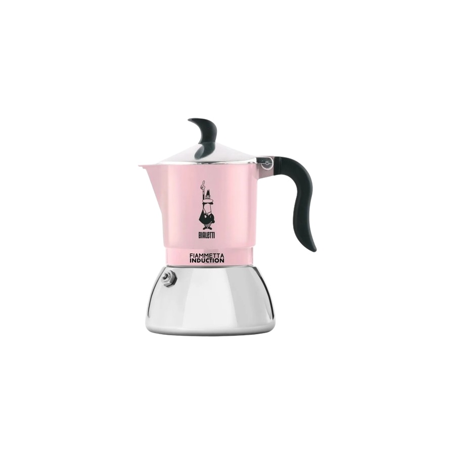 Bialetti Moka Induction Fiammetta - 2 чаши розово НОВО