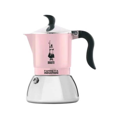 Bialetti Moka Indukcijska fiameta - 2 skodelici roza NOVO