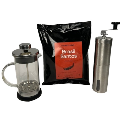 Francouzský balíček - mlýnek, frenchpress a káva
