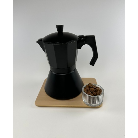 Kaffia Black Moka Pot 6 cups