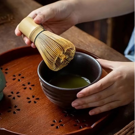 Kaffia Matcha Chasen Bambus