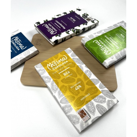 Chocolate Mixed chocolate, white chocolate with vanilla, 40%