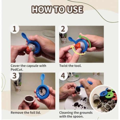 Deschizător de capsule PodCut™