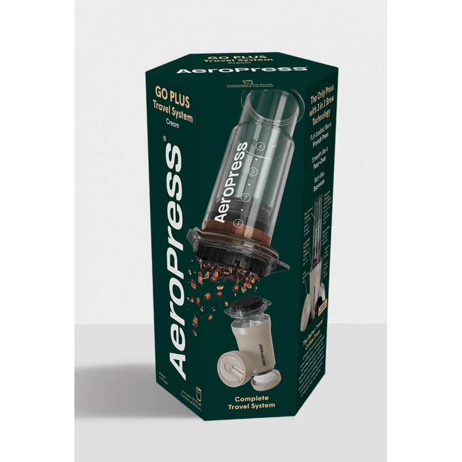 Sistem de călătorie Aeropress GO Plus - crem