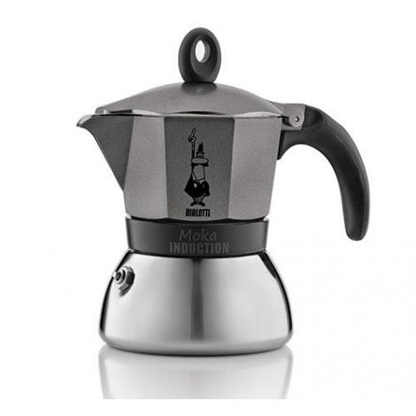 Bialetti Moka Induction 6 šálků šedá