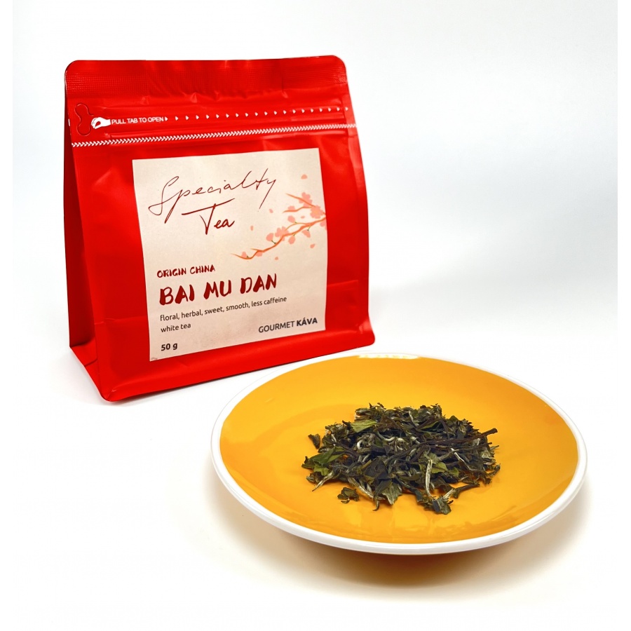 Bílý čaj Bai Mu Dan / Bílá pivoňka 50g Specialty Tea