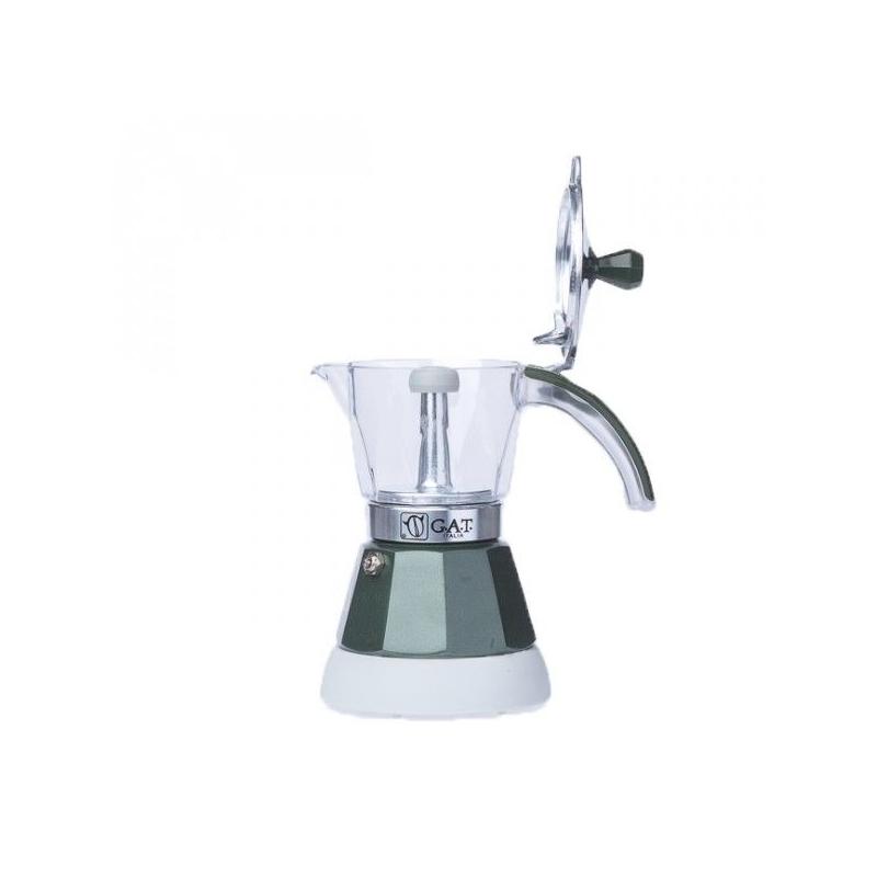 GAT Vintage 2-4 electric moka kettle green