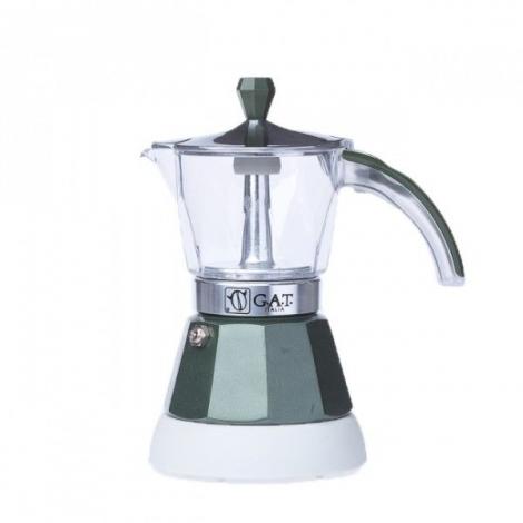 GAT Vintage 2-4 electric moka kettle green