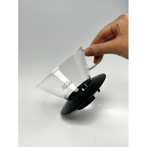 Dripper Kalita Wave 185 Black - staklo