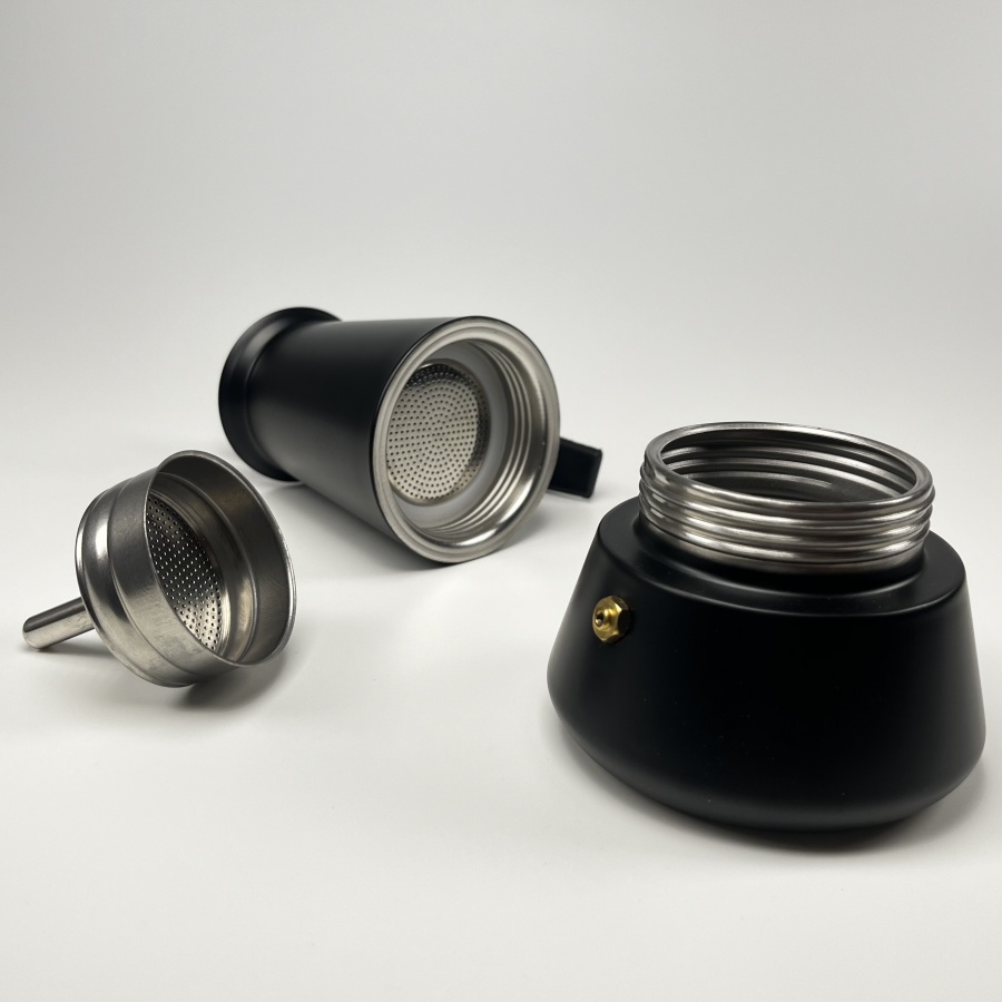 Moka konvice Kaffia Black 4 šálky - černá