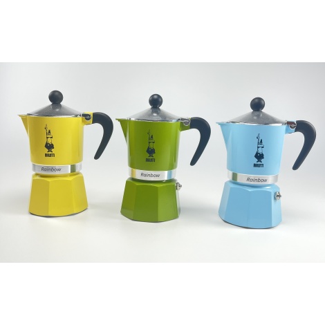 Bialetti Rainbow 3 blue moka pot