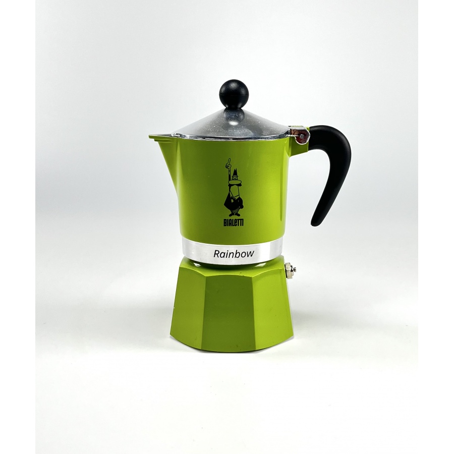 Bialetti Rainbow 3 zelená moka konvice