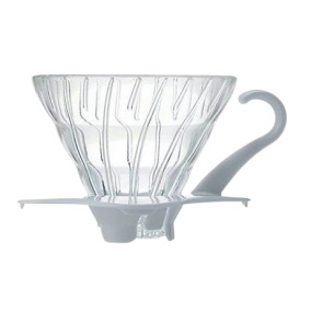 Hario Stakleni Dripper V60-01 - Bijeli (VDG-01W)