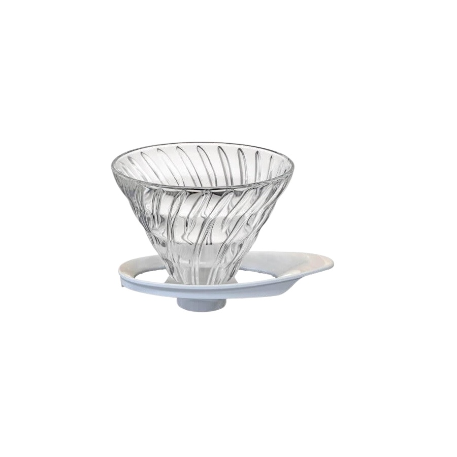 Hario Dripper V60-02 стъклен - бял (VDGR-02W)
