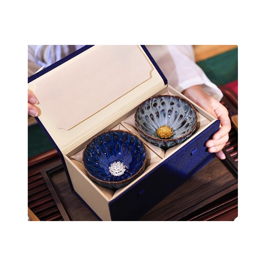 Чаши с цвят на кафия - Подаръчен комплект