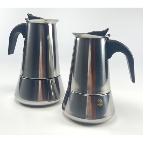 Moka pot Kaffia 6 csésze rozsdamentes acélból